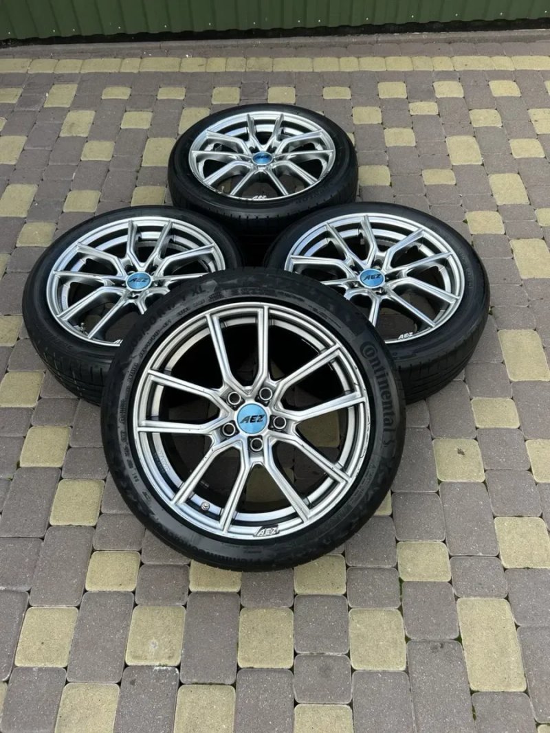 5x112 диски AEZ R17 VW Passa,Tiguan,Golf,Caddy / Skoda Octavia шини 205/50R17 літо (комплект) — фото 2
