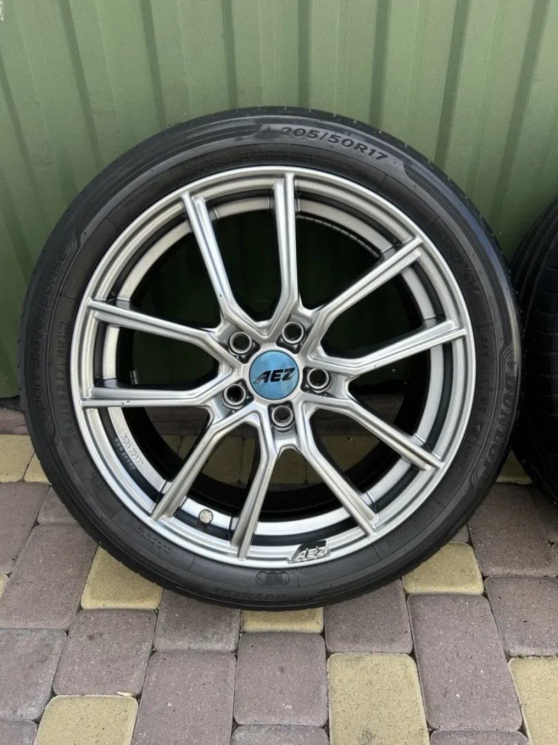 5x112 диски AEZ R17 VW Passa,Tiguan,Golf,Caddy / Skoda Octavia шини 205/50R17 літо (комплект) — фото 6