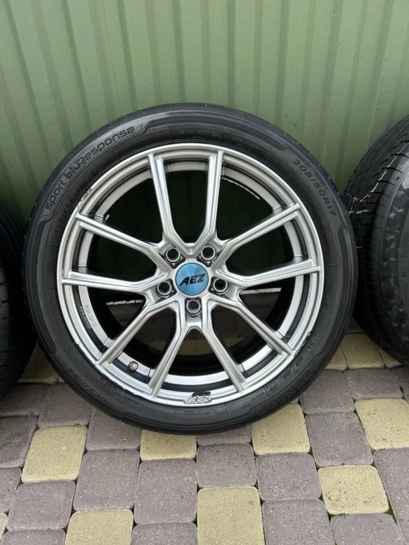 5x112 диски AEZ R17 VW Passa,Tiguan,Golf,Caddy / Skoda Octavia шини 205/50R17 літо (комплект) — фото 7