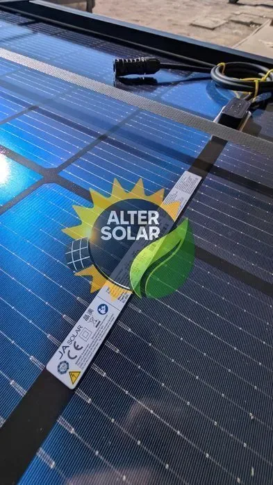 ‼️‼️‼️78$ Сонячна панель Luxen Solar 455Вт, Double Glass, Bifacial, N-type, Full Black, двосторонні — фото 3