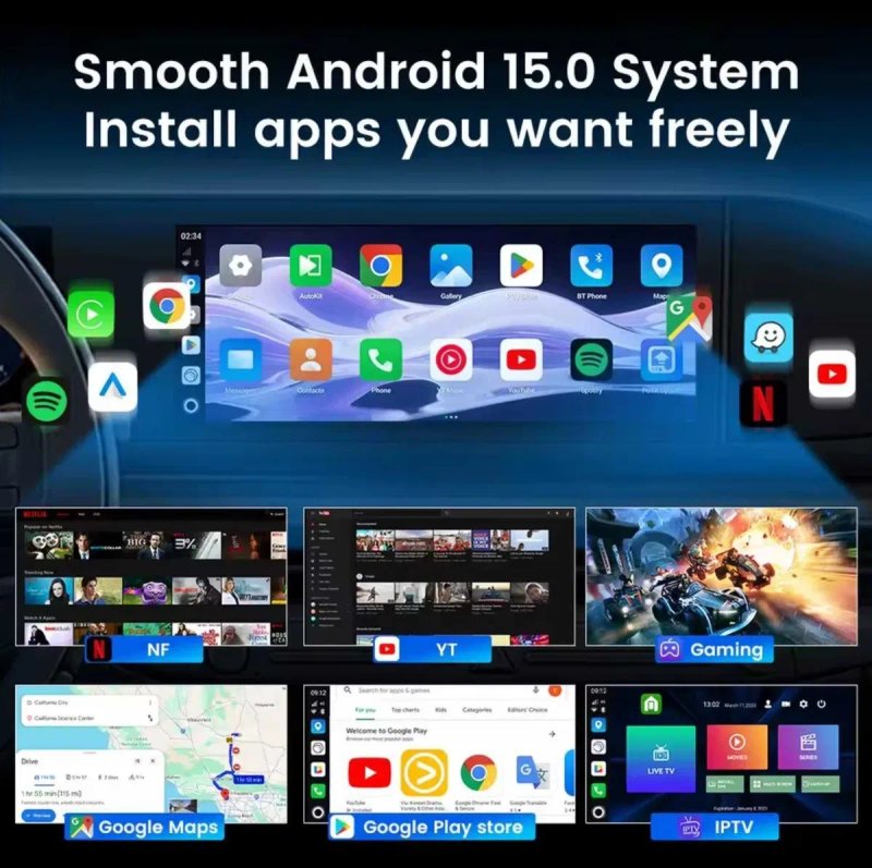 Адаптер CarlinKit TBox Ultra 2 / Ultra 3 / Ultra 4 8gb / 128gb - Android 15.0, SM6350 — фото 4