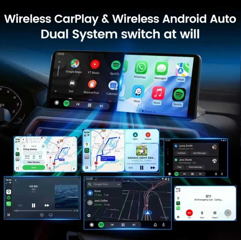 Адаптер CarlinKit TBox Ultra 2 / Ultra 3 / Ultra 4 8gb / 128gb - Android 15.0, SM6350 — фото 5