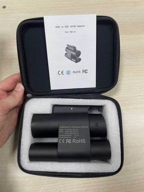 Адаптер CCS2 → CCS1 / Type 2 → Type 1 для електромобіля