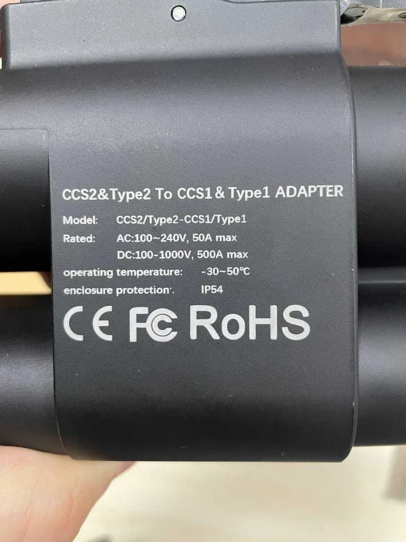 Адаптер CCS2 → CCS1 / Type 2 → Type 1 для електромобіля — фото 7