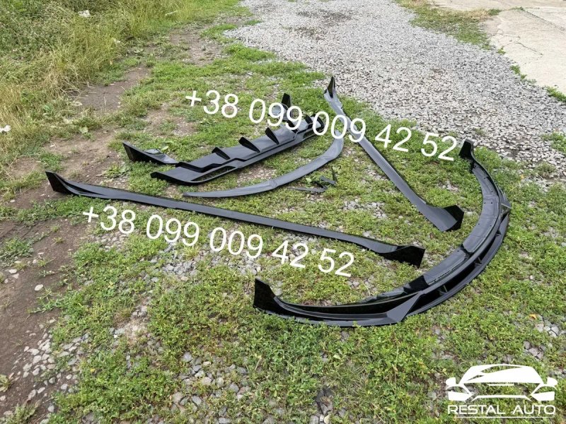 Аерокіт комплект обвісу Tesla Model 3 (2022-2025) Aero Body Kit | Тюнінг Тесла дифузор спойлер губа леза — фото 3