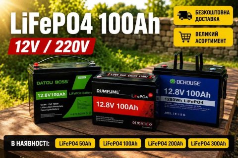 Аккумулятор LiFePO4 12V с BMS.‼️ Акумулятор для інвертора і ДБЖ. Акб літій залізо фосфат. Літій залізо фосфатний акумулятор . Акб lifepo4
