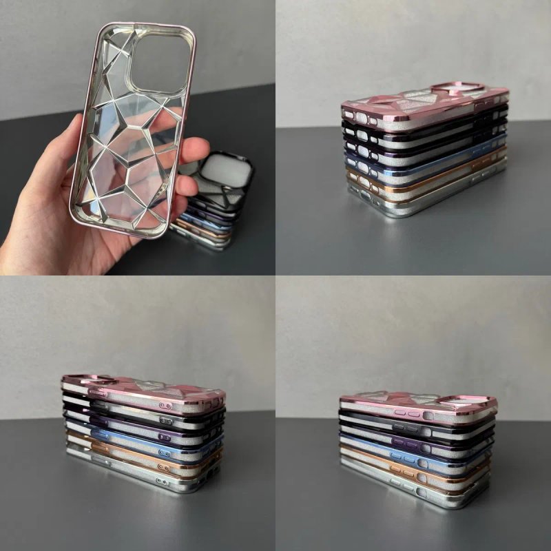 Акція 1+1=3 Силіконовий чохол Luxury Glitter Prism на iPhone — фото 3