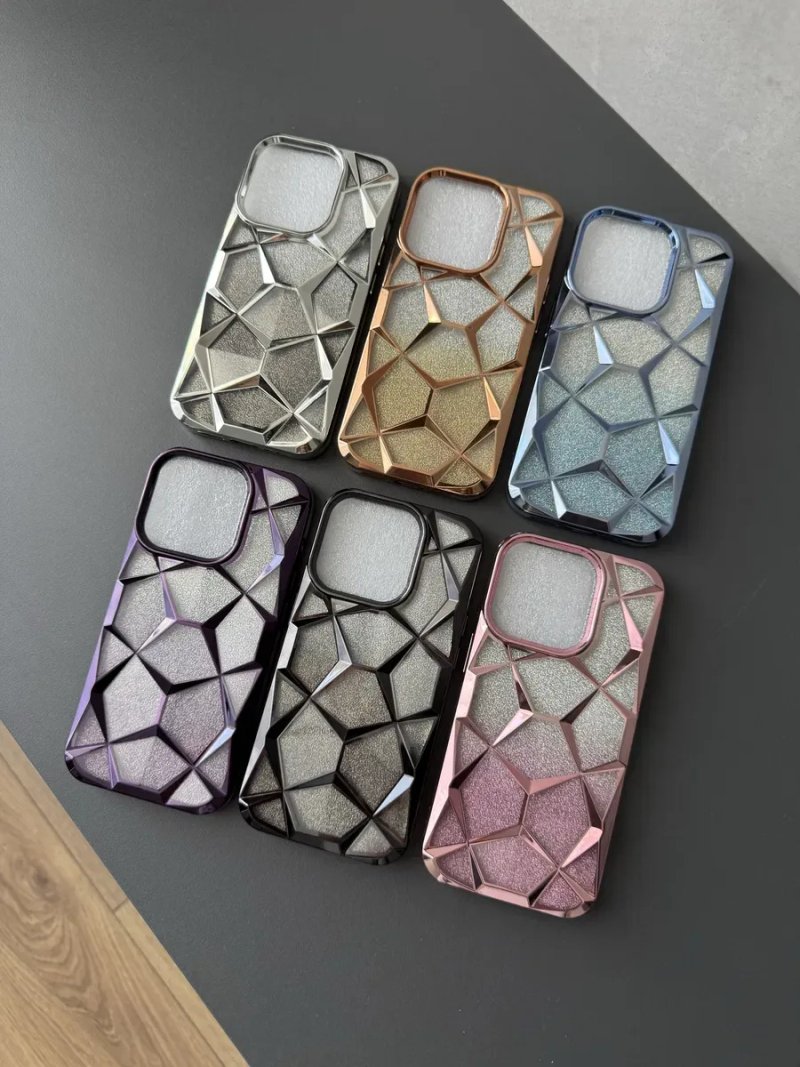 Акція 1+1=3 Силіконовий чохол Luxury Glitter Prism на iPhone — фото 4