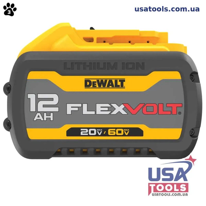 Акумулятор 18/20/54/60В на 12.0 А/г FlexVolt DeWALT DCB612 — фото 3