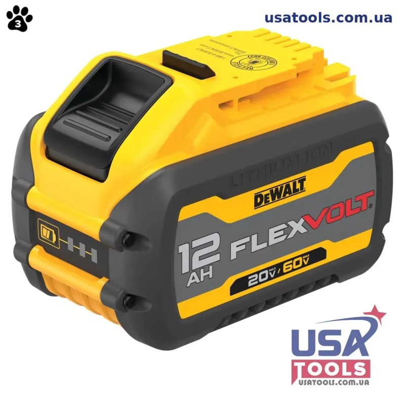 Акумулятор 18/20/54/60В на 12.0 А/г FlexVolt DeWALT DCB612 — фото 4