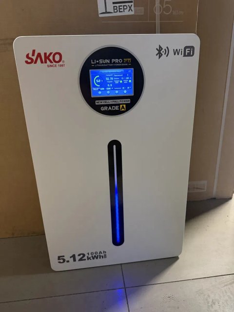 Акумулятор 5 квт SAKO Li-SUN PRO 5 kwh SK-51.2V 100AH WF LiFePO4 батарея 48 вольт
