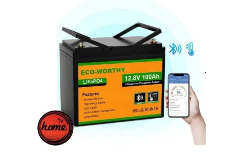 Акумулятор, Батарея LiFePo4 Eco-Worthy 12.8V 100Ah LCD (Eco-Worthy-12100bt) в наявності !!!