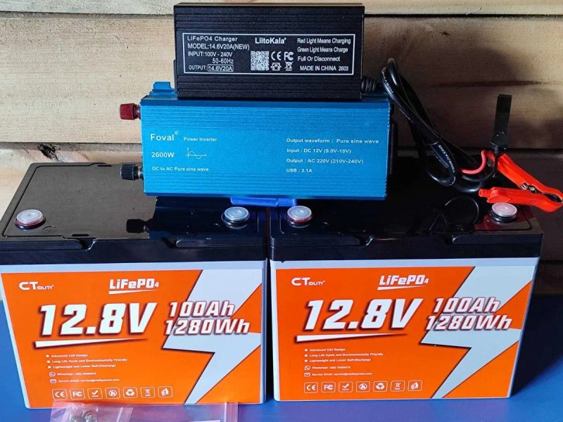 Акумулятор CTolity 100Ah, 12,8V, 1280WH, LifePO4, з bms платою літій-залізо-фосфатний — фото 4