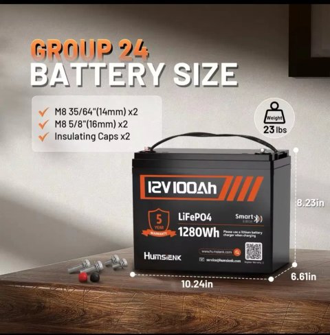 Акумулятор Humsienk 12V 100Ah