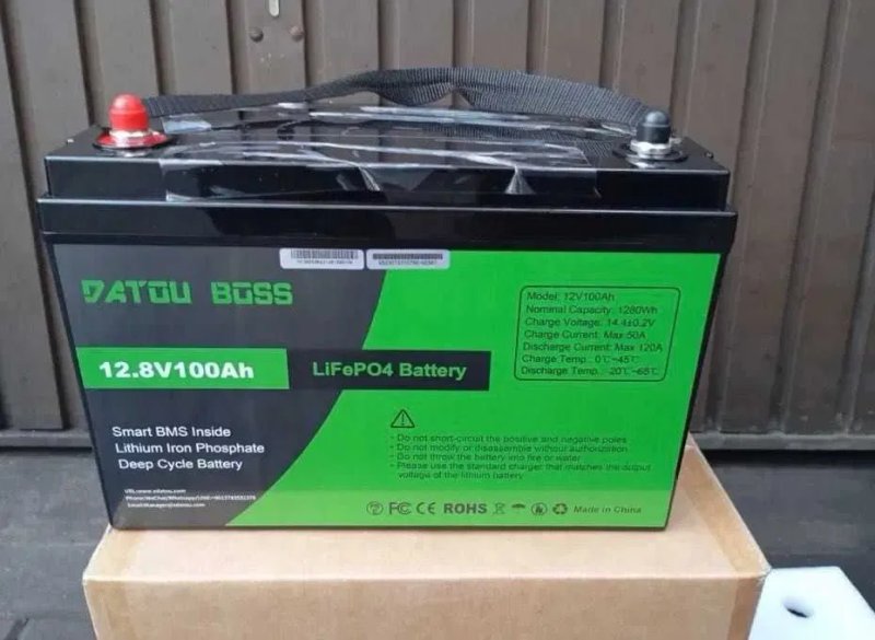 Акумулятор LiFePO4 ECO літій-залізо-фосфатний 12V 100Ah 12,8В. Бесплатная доставка. Аккумулятор (Li-Po) Li-ion батарея, «АКБ. — травень 2026 року» — фото 6