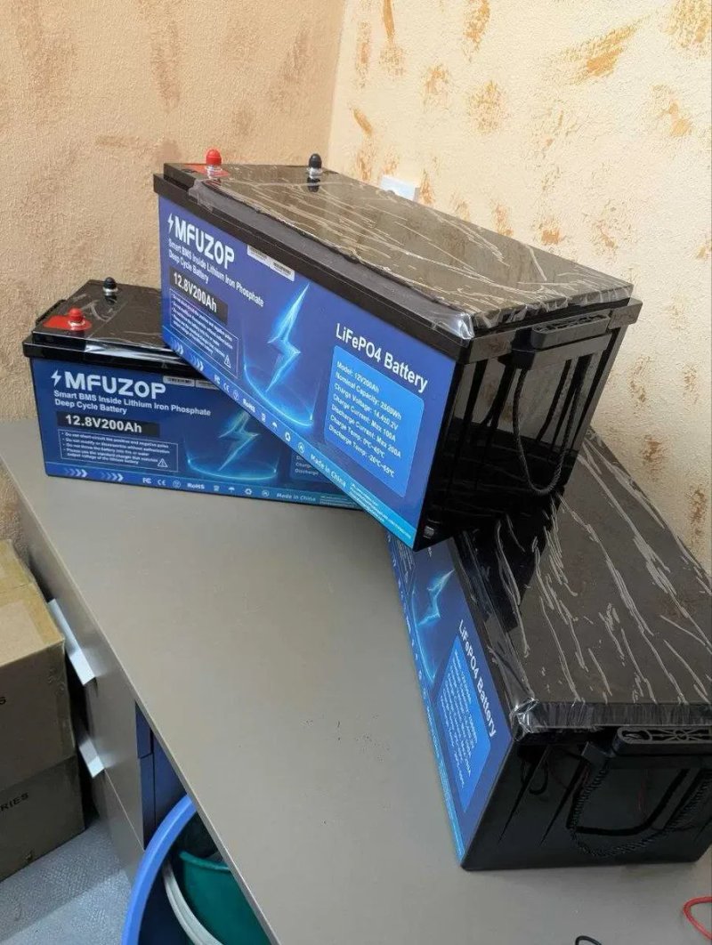 Акумулятор MFUZOP LiFePO4 12V 200Ah 2560Wh Smart BMS 200A. В ная. 12v, 24v, 48v. Аккумулятор 12v(50, 100, 200, 300Ah) 24v(100Ah) 48v(100Ah) Самовивіз. — фото 3