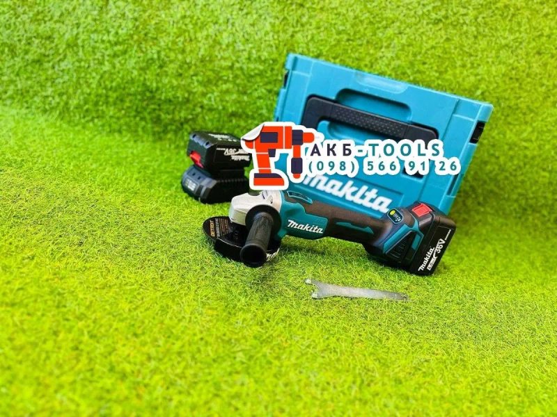 Акумуляторна болгарка Makita DGA504 BL З двома акумуляторами 36V6Ah Безщіткова УШМ 8500об/хв — фото 4