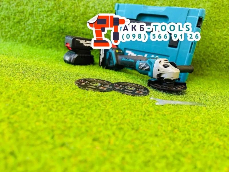 Акумуляторна болгарка Makita DGA504 BL З двома акумуляторами 36V6Ah Безщіткова УШМ 8500об/хв — фото 7