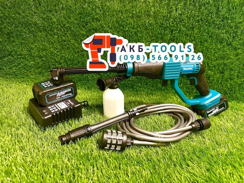 Акумуляторна мийка високого тиски Makita DXR-922 Керхер Міні мойка 36V з Двома акумуляторами — фото 2