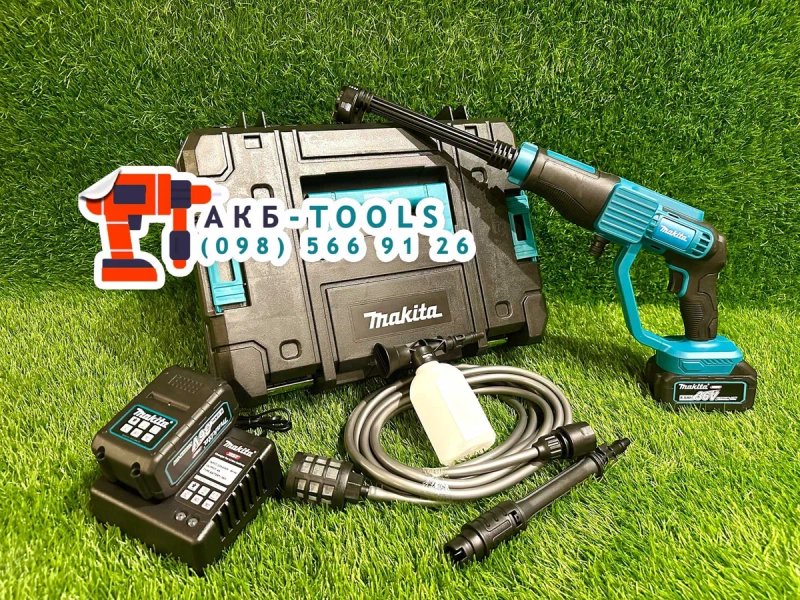 Акумуляторна мийка високого тиски Makita DXR-922 Керхер Міні мойка 36V з Двома акумуляторами — фото 7