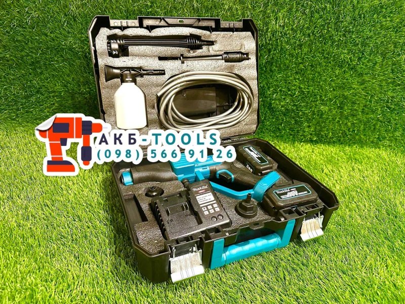 Акумуляторна мийка високого тиски Makita DXR-922 Керхер Міні мойка 36V з Двома акумуляторами — фото 8