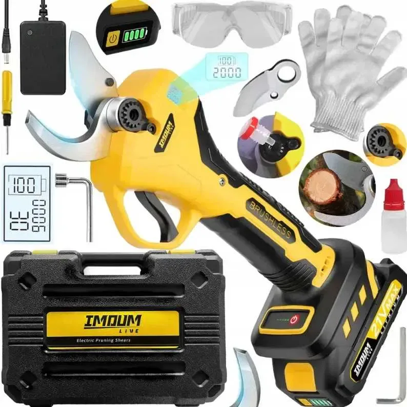 Акумуляторний секатор DeWalt (48V, 2Ah) — Садові ножиці для гілок — фото 3
