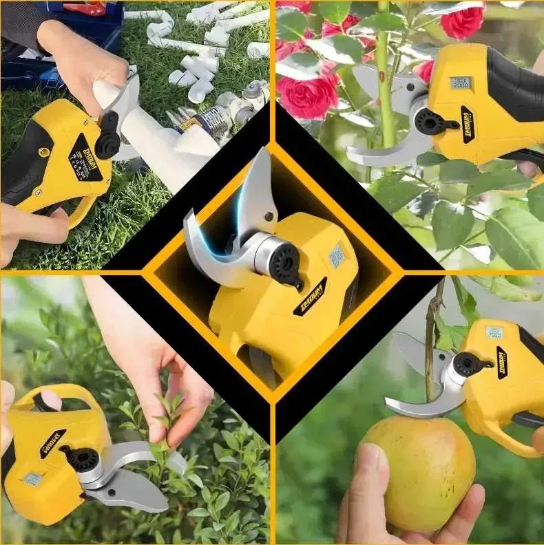Акумуляторний секатор DeWalt (48V, 2Ah) — Садові ножиці для гілок — фото 4