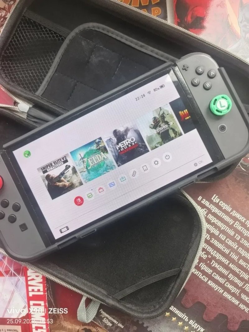 All Games Ультра класна Nintendo Switch OLED 128Gb в гарному стані, Zelda Mario, Відьмак, пишіть — фото 2