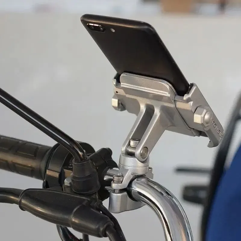 Алюмінієвий тримач для смартфона Motowolf на кермо мотоцикла/велосипед — фото 5
