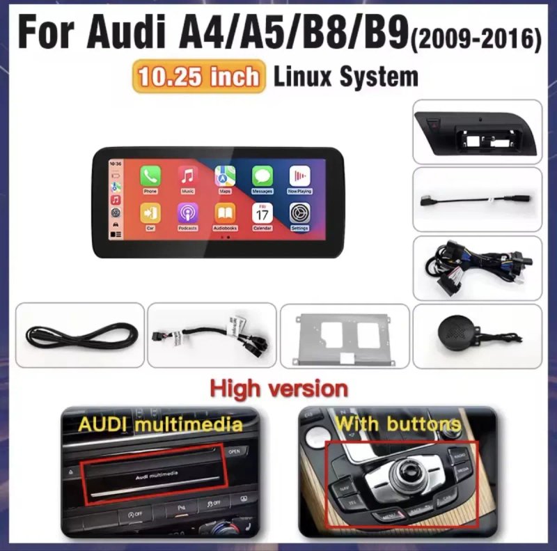 Андроід магнітола для Audi A5 , Audi Q5 2009-16, Audi A4 2009-16 — фото 2