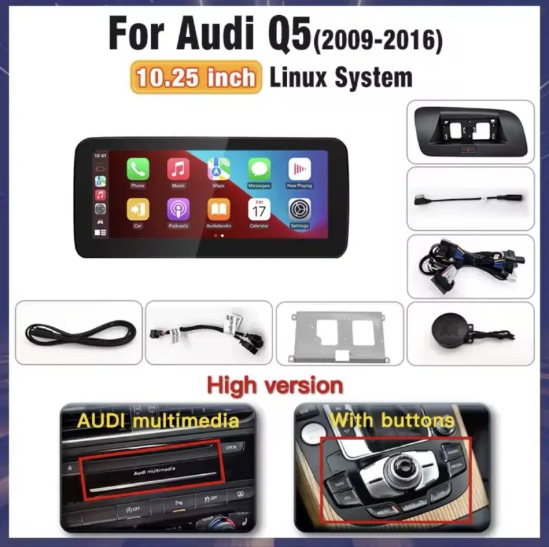 Андроід магнітола для Audi A5 , Audi Q5 2009-16, Audi A4 2009-16 — фото 3