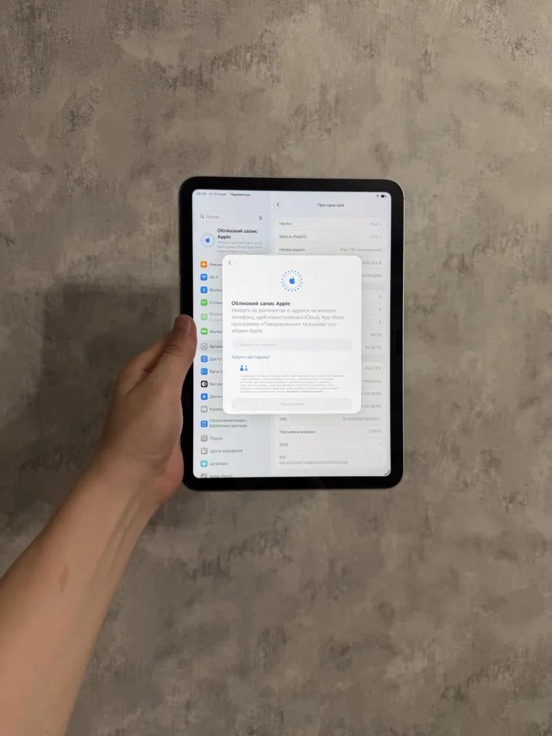 Apple iPad 10 64GB LTE + Wi-Fi — SIM-карта, АКБ 97%, дуже гарний стан — фото 4