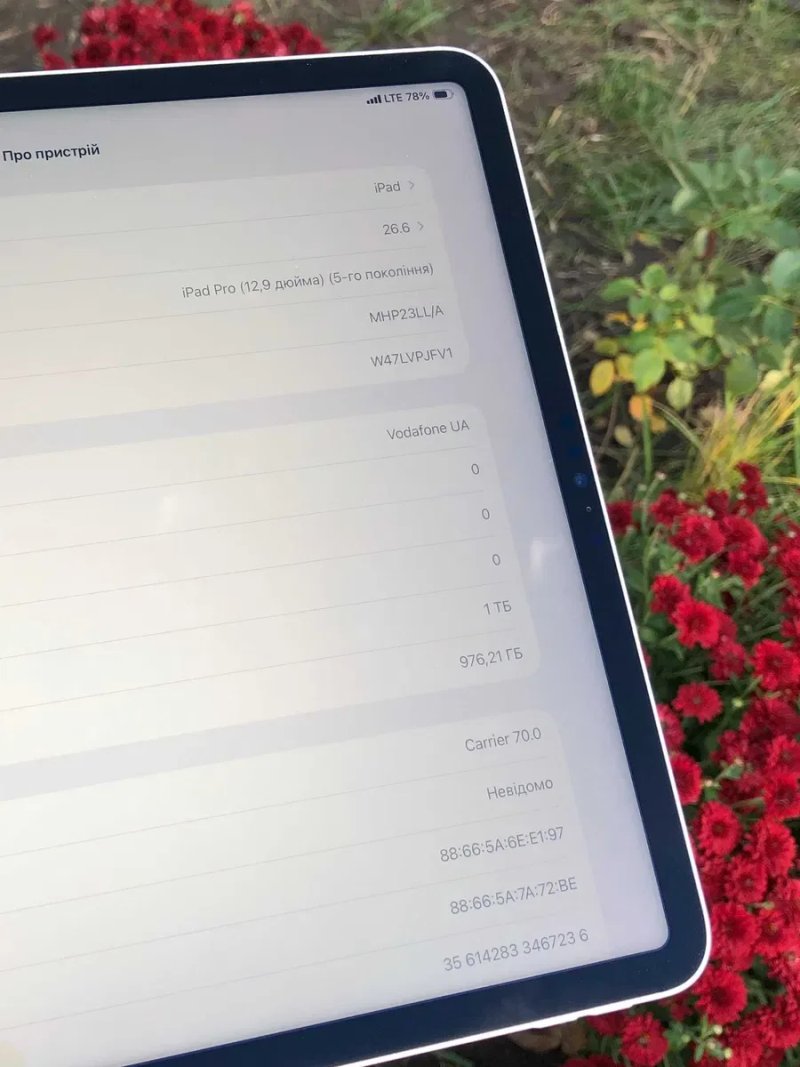 Apple iPad Pro 12.9 5th Generation. 16Gb/1TB M1 Wi-Fi + LTE 2021 (A2379) Стан - ідеальний! — фото 3