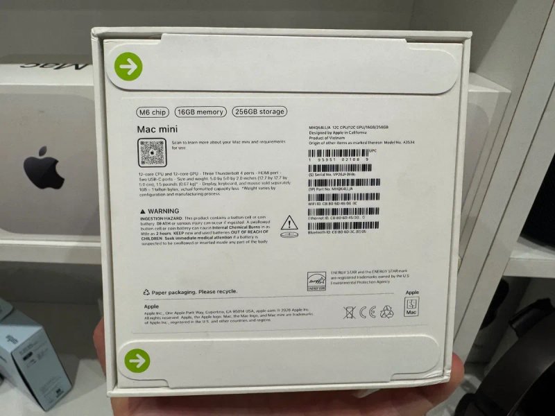 Apple Mac mini  M6 12-Core 12‑Core GPU 16GB  256GB MHQK4 2026 Новий Гарантія від магазину — фото 3