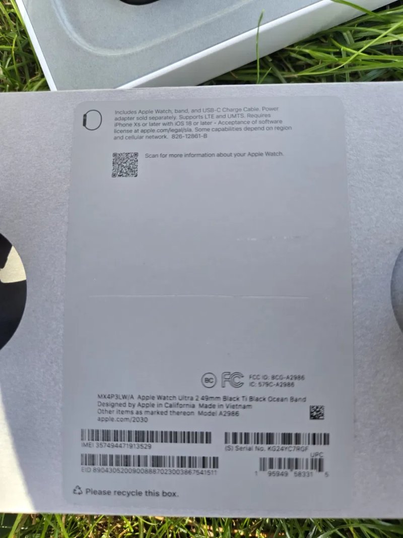 Apple Watch Ultra 2 49mm Black Titanium 100% батарея як нові — фото 2