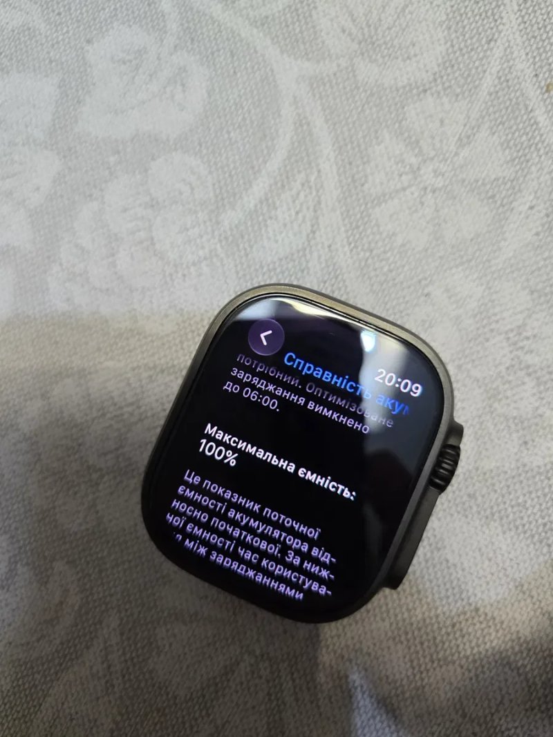 Apple Watch Ultra 2 49mm Black Titanium 100% батарея як нові — фото 7