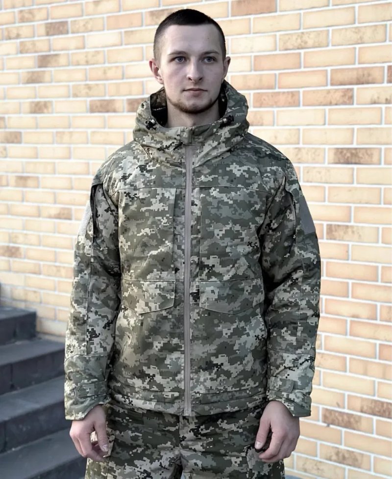 Армійська тепла зимова куртка на омні хіт тактична куртка М65 CALL DRAGON піксель куртка військова до -20 — фото 4