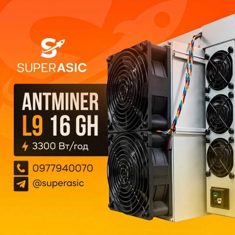 Asic Antminer L9 16 Gh плата Civitek - miner Asic Bitmain + Гарантія