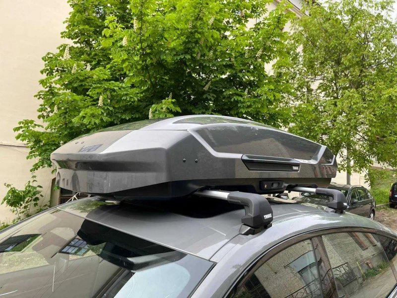 Автобокс багажник на дах авто Thule Motion 3 нова серія M L XL XXL Low Sport Vector Dynamic чорний сірий глянець бокс кофр кунг нові вживані вітрина — фото 5