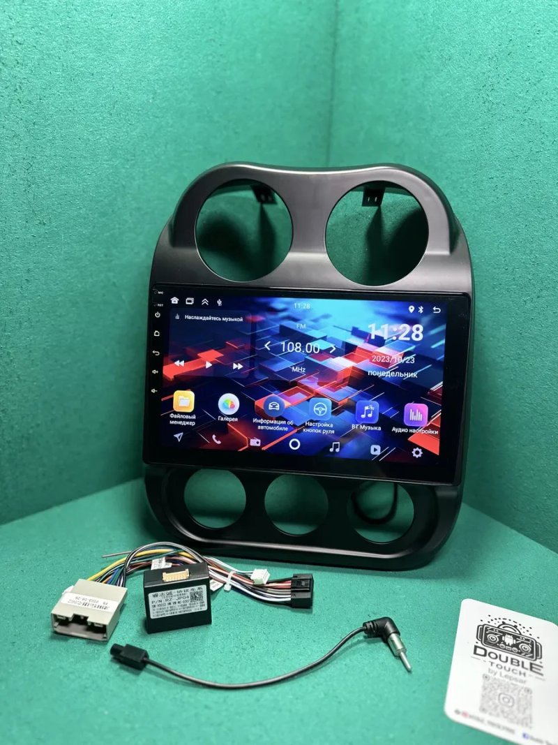 Автомагитола android для Jeep Compass, Patriot, 10 дюймів CarPlay та AndroidAuto — фото 3