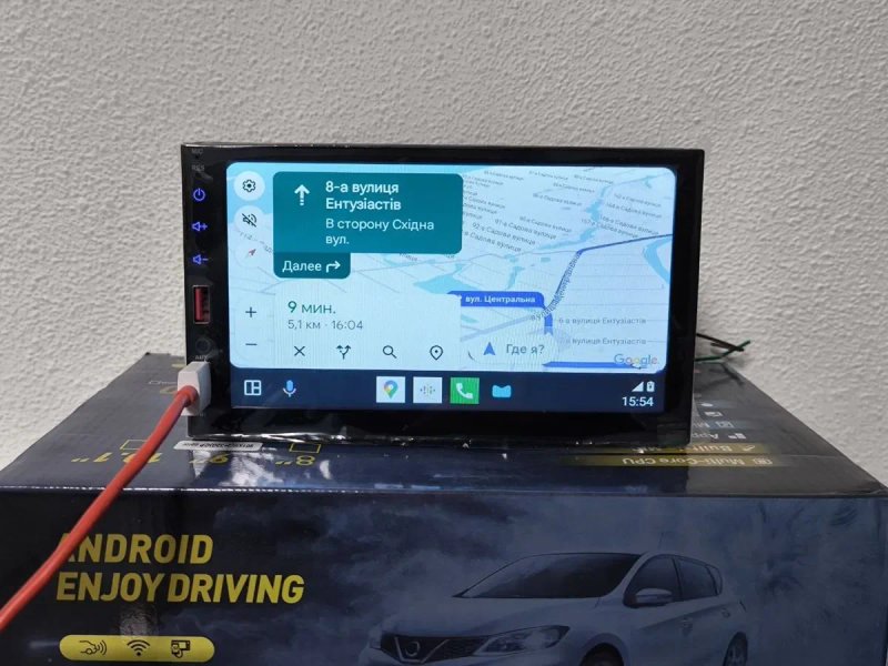 Автомагнитола 2Din 7" с Carplay и Android Auto Сенсорная auto — фото 2