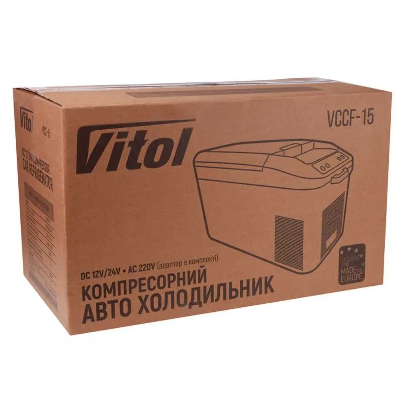 Автомобільний холодильник компресорний на фреоні 15л -22°C до +20°C 12/24V та 220V — фото 7