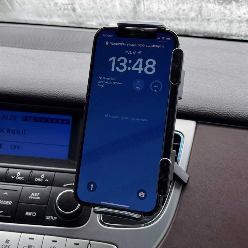 Автомобільний тримач з бездротовою зарядкою SD01 держатель у машину — фото 8