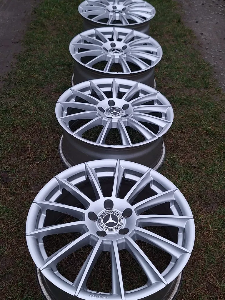 Багатоспицеві диски R18 Mercedes 166 GLE E clas w212 w213 V w447 — фото 7