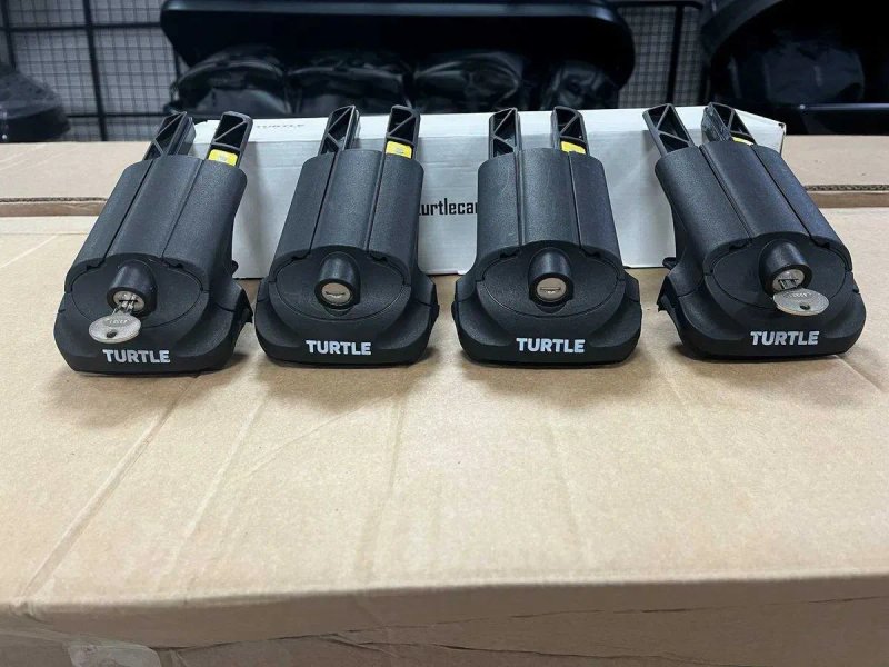 Багажник невиступаючий Turtle Турція рейлінги на дах авто як Thule БВ новий вживаний алюмінієвий під замок установка підрізка підбір гарантія обмін — фото 2