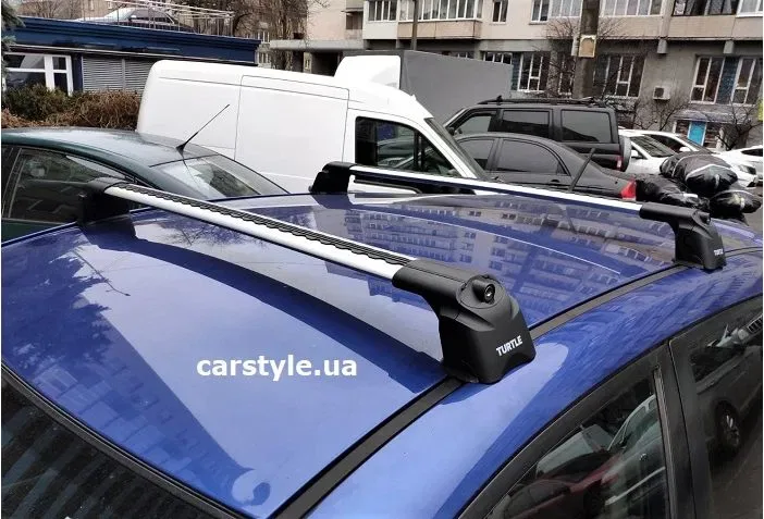 Багажник невиступаючий Turtle Турція рейлінги на дах авто як Thule БВ новий вживаний алюмінієвий під замок установка підрізка підбір гарантія обмін — фото 7
