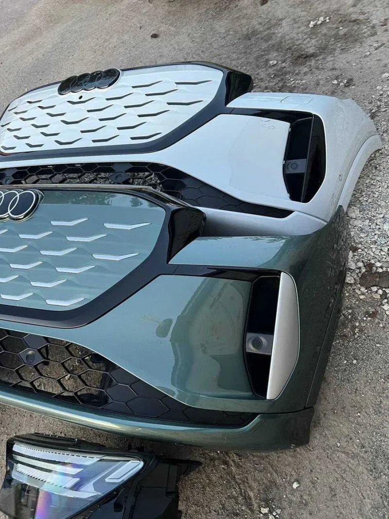 Бампер Ауді Ку4 Етрон Фари Audi Q4 E-tron Ауди Ку 4 Фара Фары Радар Решётка — фото 3