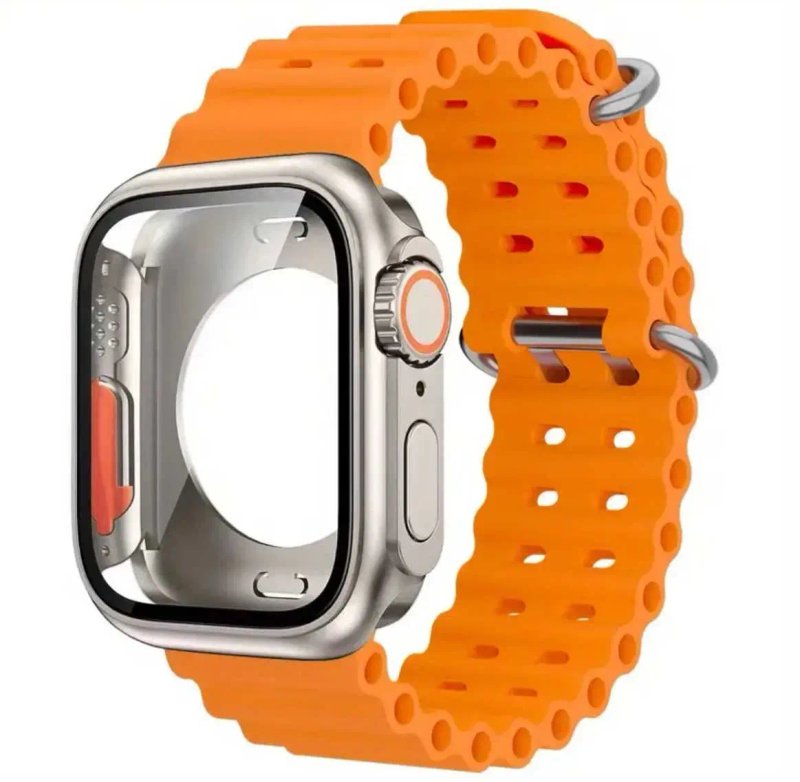 Бампер і ремінець Ocean band для Apple Watch на всі серії чохол і силіконовий ремінець силиконовый ремешок чехол — фото 2