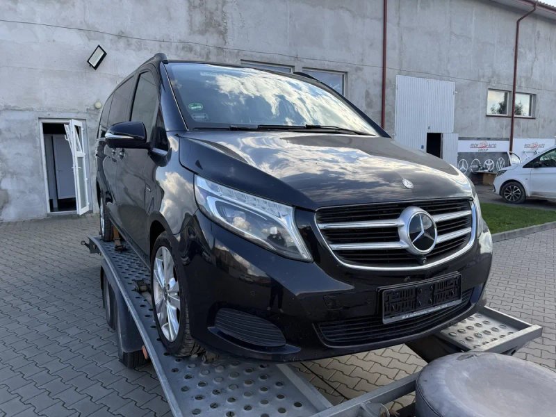 Бампер морда V-class W447 Vito бампер капот крило фара передок 9197 чорний — фото 4