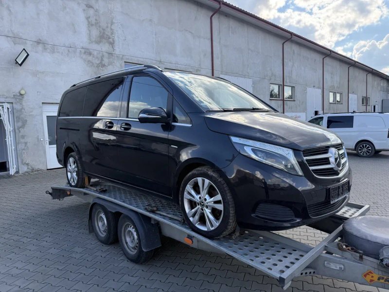 Бампер морда V-class W447 Vito бампер капот крило фара передок 9197 чорний — фото 5